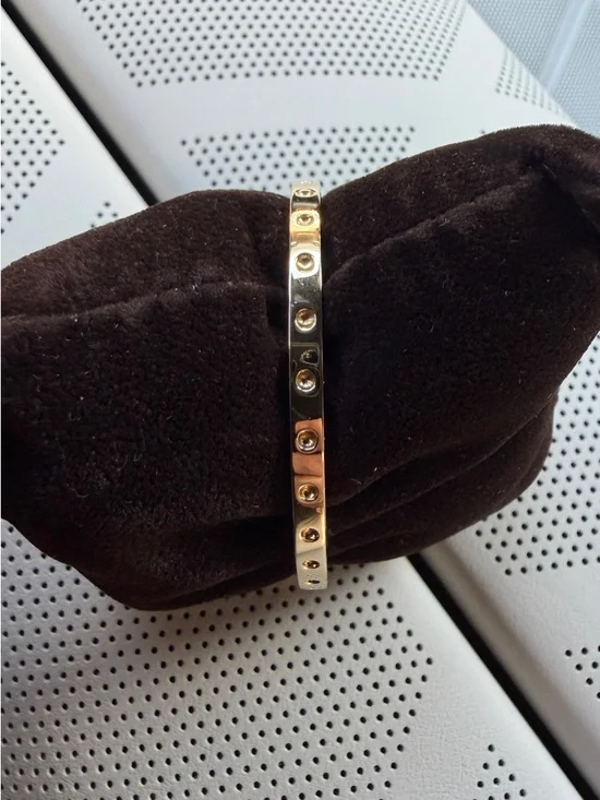 Roberto Coin Symphony Pois Moi Oval Bracelet 18k Yellow Gold (Retails $6600) - Picture 8 of 16